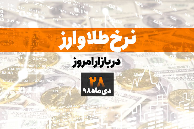 قیمت طلا، قیمت سکه، قیمت دلار و ارز امروز در مشهد ۹۸/۱۰/۲۸
