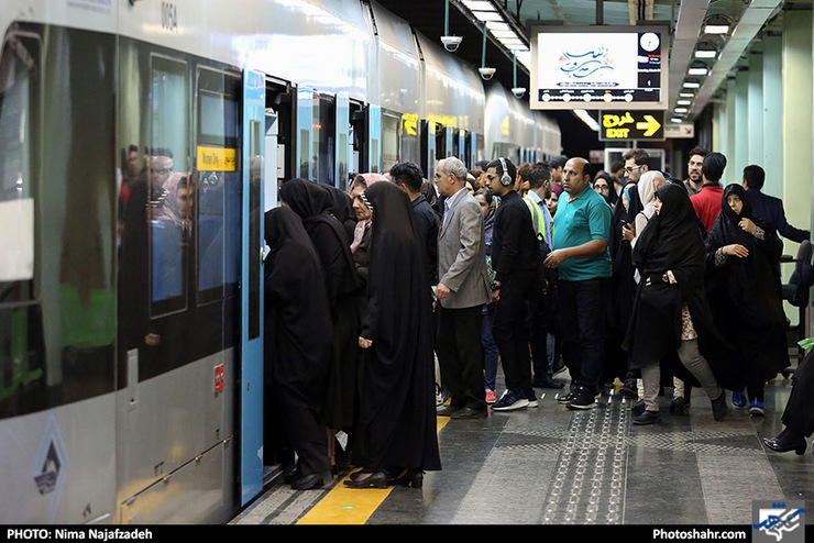جابه جایی بیش از ۴۵ میلیون مسافر در خطوط قطار شهری مشهد