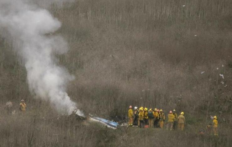 لحظه وحشتناک سقوط هلیکوپتر کوبی برایانت+فیلم