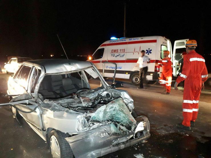 تصادف پراید و کامیون در جاده مشهد-فریمان چهار مصدوم برجای گذاشت