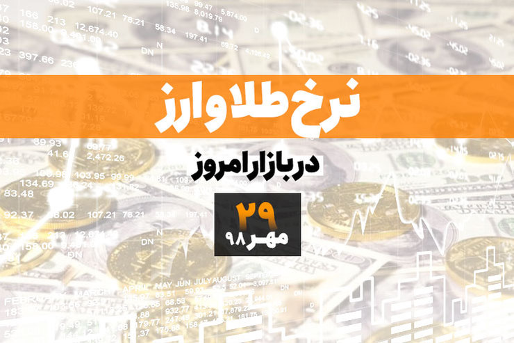 قیمت طلا، قیمت سکه، قیمت دلار و ارز امروز در مشهد ۹۸/۰۷/۲۹
