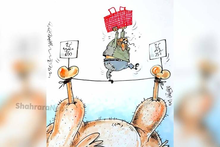 کاریکاتور | بازار دو نرخی مرغ و سردرگمی مصرف کنندگان!