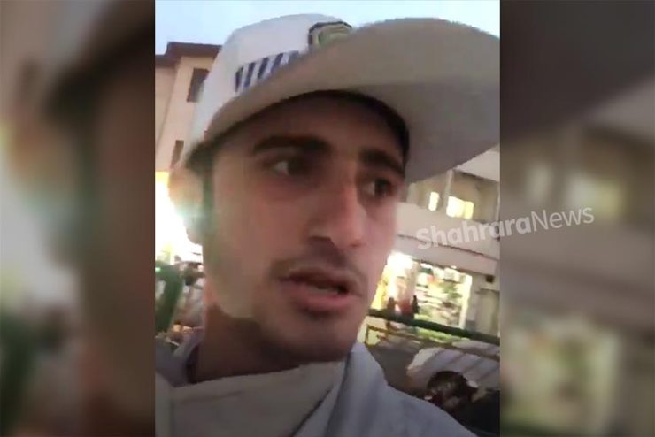 لحظه سیلی خوردن سرباز راهور از دوربین دروازه دولت + فیلم