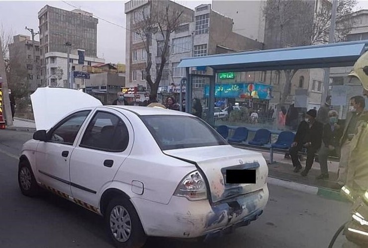 پرتاب نارنجک دست‌ساز به سمت خودروی تیبا در تهران + تصاویر