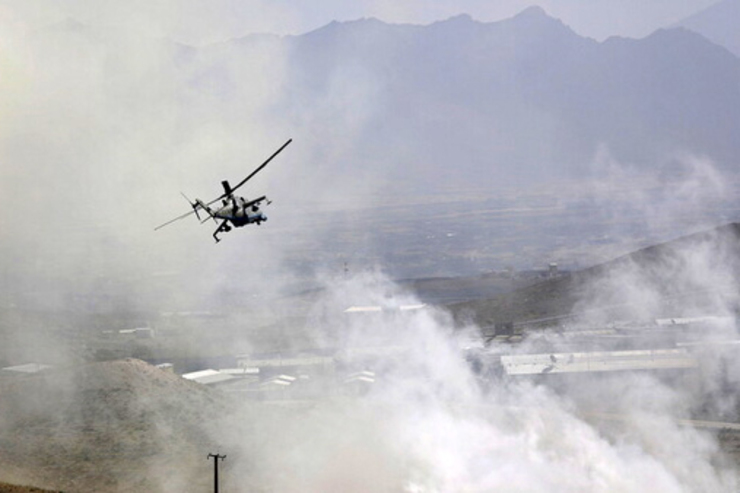 سقوط بالگرد نظامی در افغانستان ۹ کشته برجا گذاشت