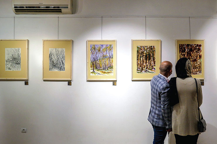 نگاهی به نمایشگاه «درخت‌ها» از سیدمحمود کاشی‌الحسینی در نگارخانه «آسمان»