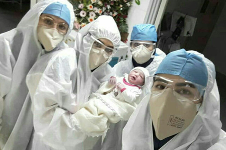 تولد نخستین نوزاد سالم از مادر کرونایی