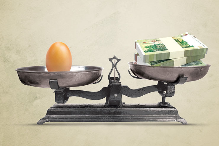 گزارشی از افزایش ۶۰ درصدی قیمت تخم‌مرغ در یک ماه گذشته در بازار مشهد