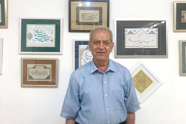 گزارشی از یک نمایشگاه خوش‌نویسی در محله فلسطین مشهد | خوش نوشتن عشق است