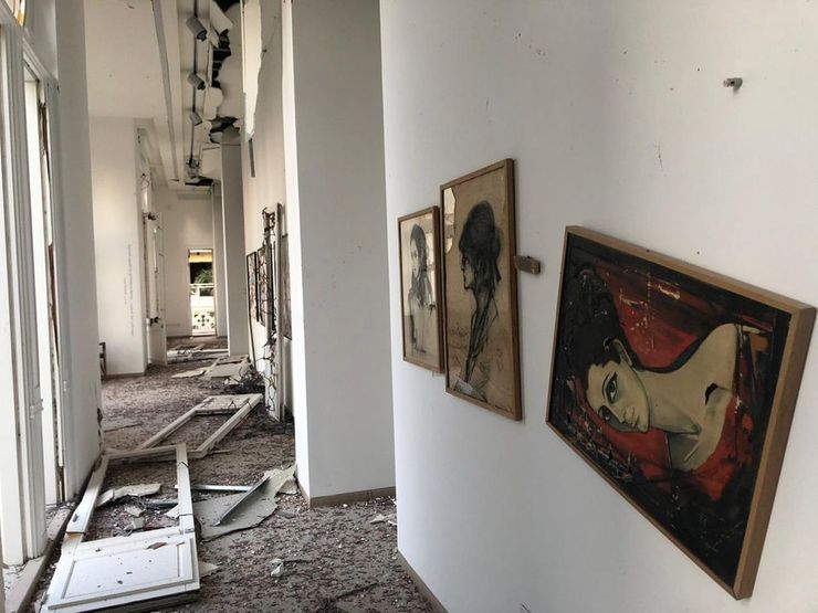 در انفجارهای سهمگین بیروت چه بر سر موزه‌ها و گالری‌های هنری این شهر آمد؟ + تصاویر و ویدئو