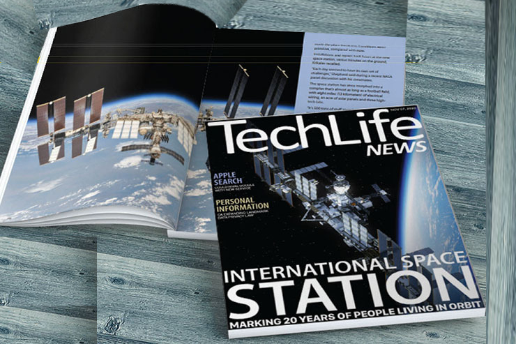 نگاهی به شماره جدید نشریه TehcLife | بیست‌سالگی ایستگاه بین المللی فضایی