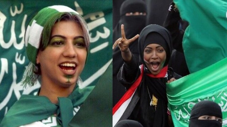 شروع لیگ فوتبال زنان عربستان + عکس