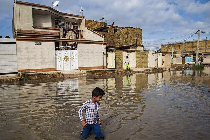 خوزستان را آب برد، مسئولان را خواب | آب‌گرفتگی شدید در شهر‌های جنوبی