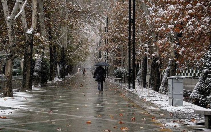 بارش برف و باران در بیشتر استان‌های کشور| تهران برفی می‌شود