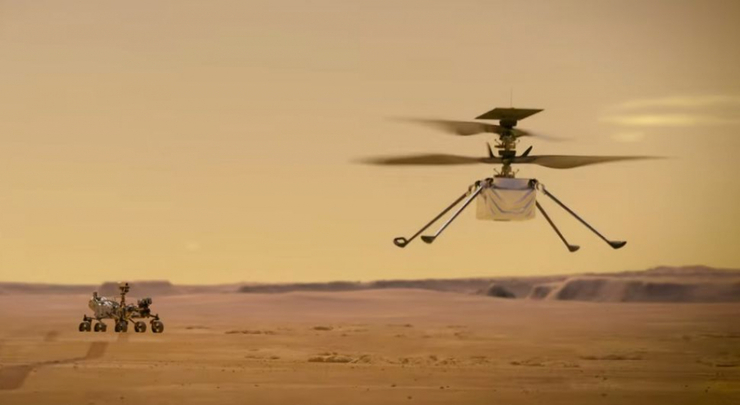 تاریخ اولین پرواز هلیکوپتر «نبوغ» در مریخ اعلام شد