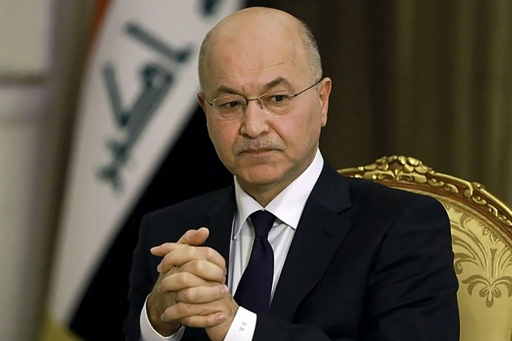رئیس جمهور عراق: شهید قاسم سلیمانی جان خود را فدای عراق کرد