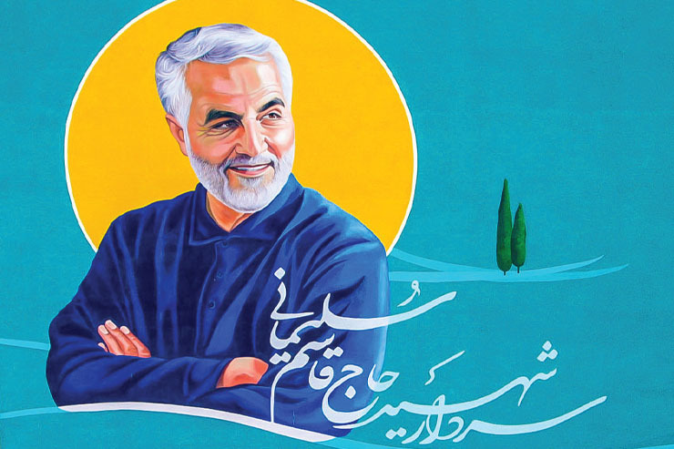 شمایل یک قهرمان | گفتگو با نگارنده بزرگ‌ترین نقاشی دیواری از شهید سلیمانی در مشهد
