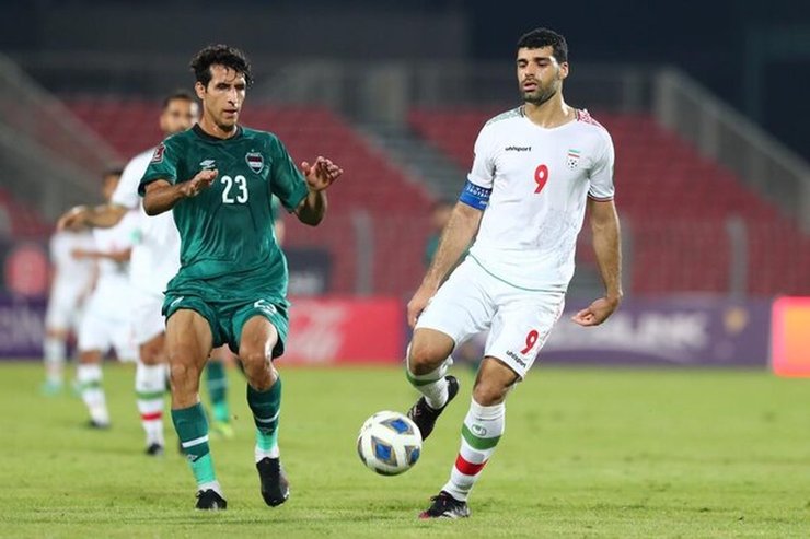 فیلم جشن و شادمانی بازیکنان تیم ملی پس از غلبه بر عراق و صعود به جام جهانی قطر