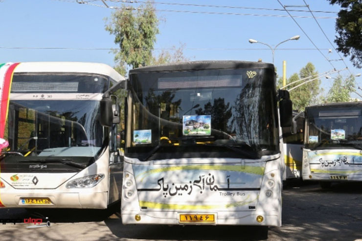 نخستین اتوبوس برقی کشور در راه مشهد
