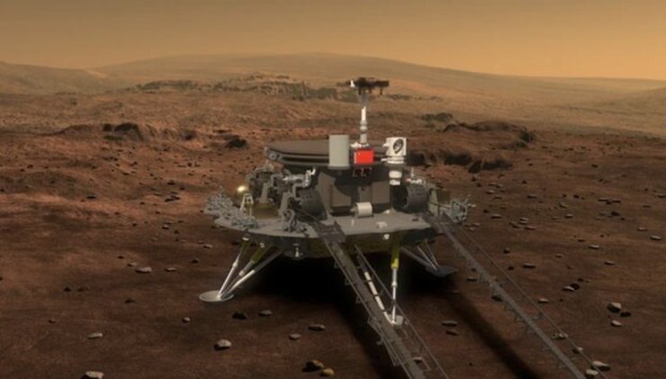 مریخ‌نورد چین ساعاتی دیگر روی مریخ فرود می‌آید
