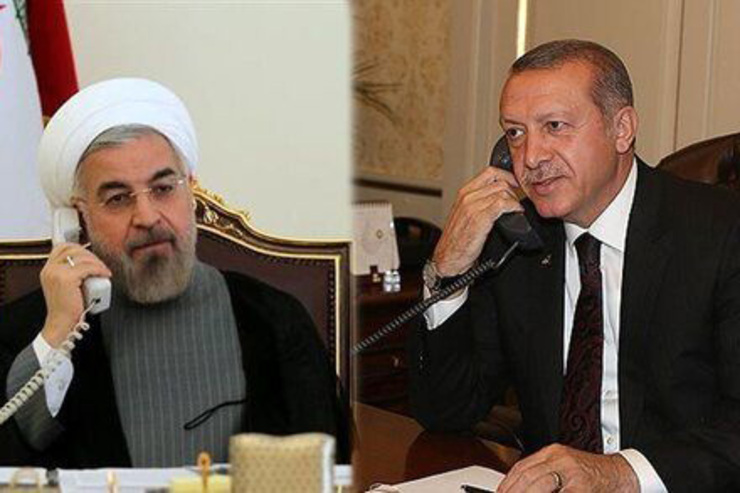 روحانی در گفت‌وگو با اردوغان: فلسطین مهمترین مساله مشترک امت اسلامی است