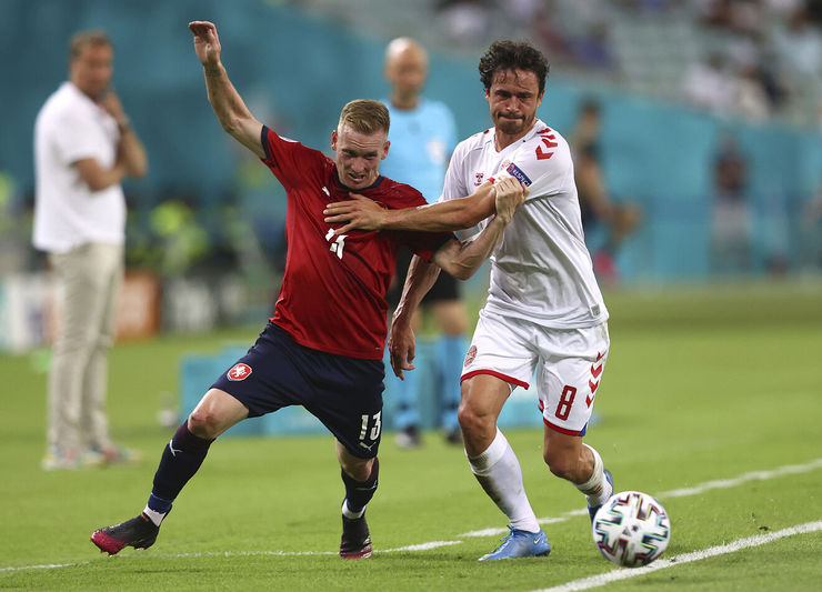 نتیجه بازی دانمارک و جمهوری چک+ ویدئو گل‌ها| یاران اریکسن در نیمه نهایی یورو