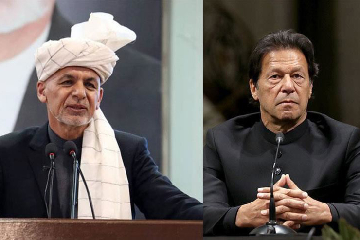 اشرف غنی در رایزنی با عمران خان کنفرانس صلح افغانستان در پاکستان را به تعویق انداخت