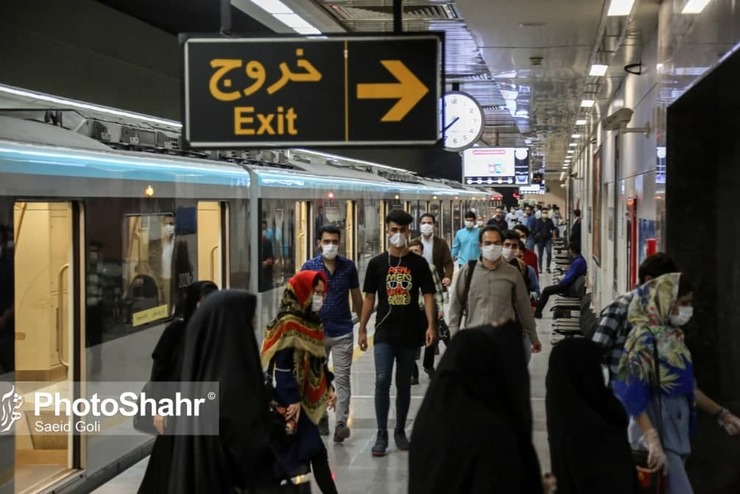 شهروند خبرنگار | ازدحام جمعیت و سرفاصله زمانی حرکت قطار شهری