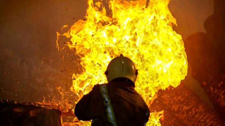 ویدئو| آتش سوزی در نیروگاه برق نیشابور