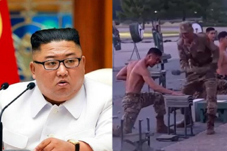 قدرت نمایی عجیب ارتش کره شمالی در مقابل کیم جونگ اون + فیلم
