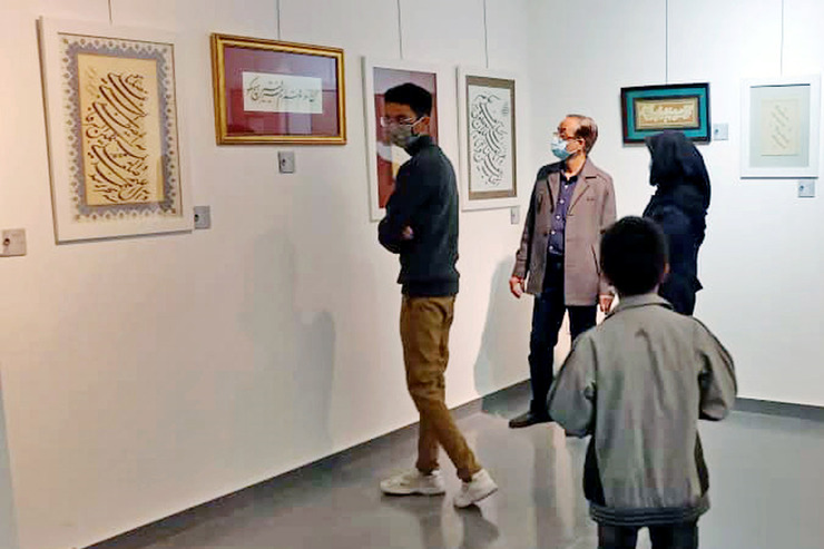 نگاهی به نمایشگاه خوش‌نویسی «خال‌و‌خط» در نگارخانه اشراق مشهد