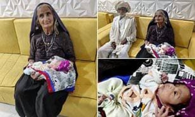 زن ۷۰ ساله هندی بچه دار شد