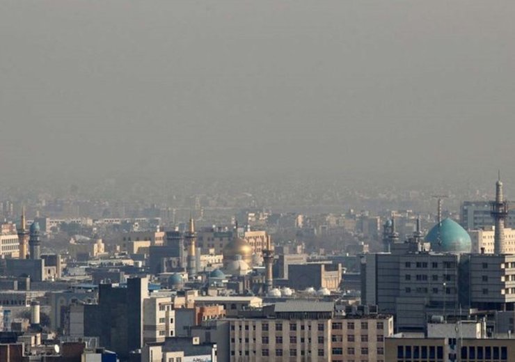 کیفیت هوای مشهد در آستانه وضعیت هشدار (۱۱ آبان ۱۴۰۰)