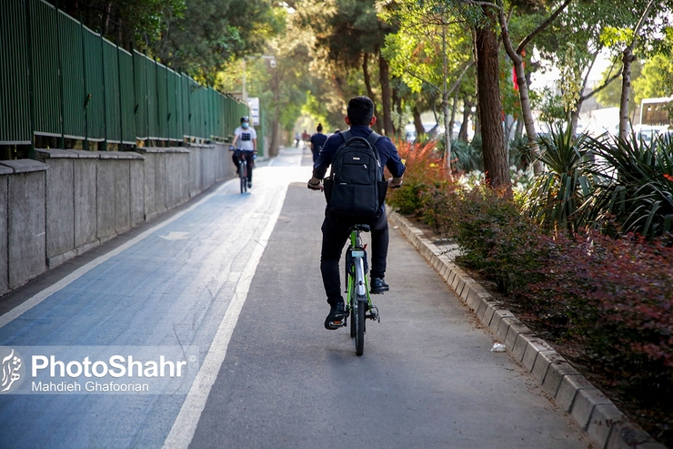 طول مسیر دوچرخه در مشهد به ۲۵۰ کیلومتر می‌رسد