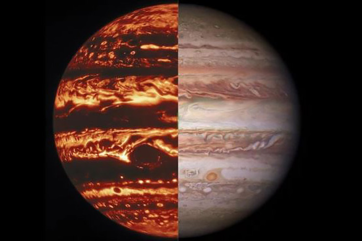 انتشار اولین تصویر سه‌بعدی از سیاره مشتری توسط ناسا