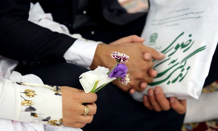 جشن ازدواج ۱۵۰ زوج مهاجر محروم در حرم مطهر رضوی
