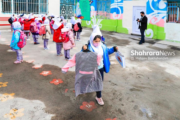 روایت نخستین روز بازگشایی رسمی مدارس مشهد از اول آذر