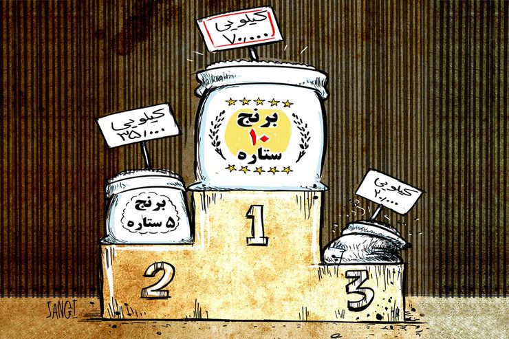کارتون | افزایش قیمت برنج در بازار مشهد