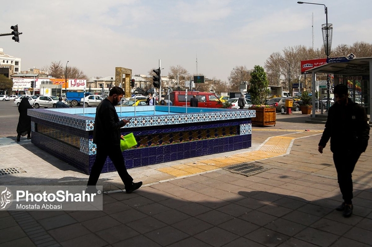 ویدئو | نگاهی به یادمان «حوضچه قدیمی» اثر هنرمند مه گل غفاریان در مشهد