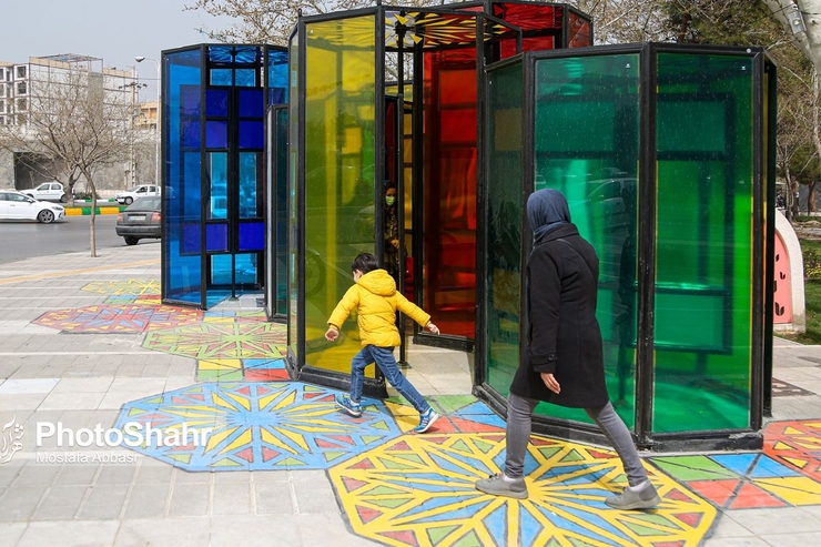 ویدئو | نگاهی به المان «همنشین» اثر هنرمند نسرین السادات شرفه در مشهد