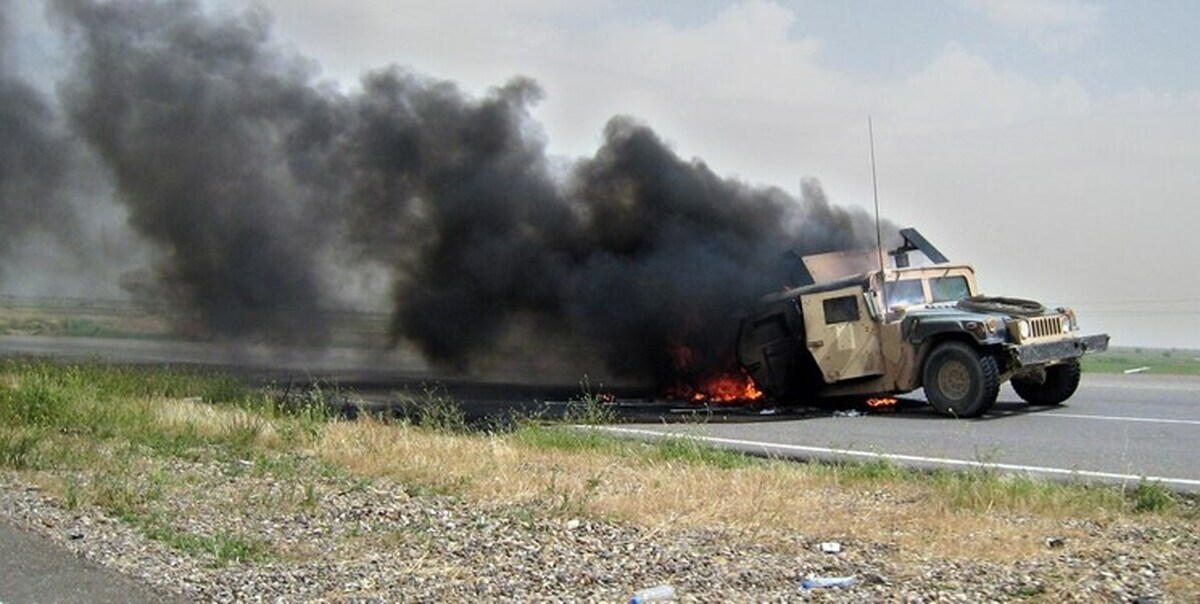 کاروان حامل تجهیزات لجستیکی آمریکا در عراق هدف حمله قرار گرفت