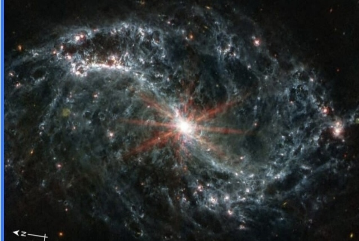 ویدئو| تصاویر خیره‌کننده جیمز وب از ابرهای تشکیل دهنده ستاره‌ای در کهکشانی دیگر