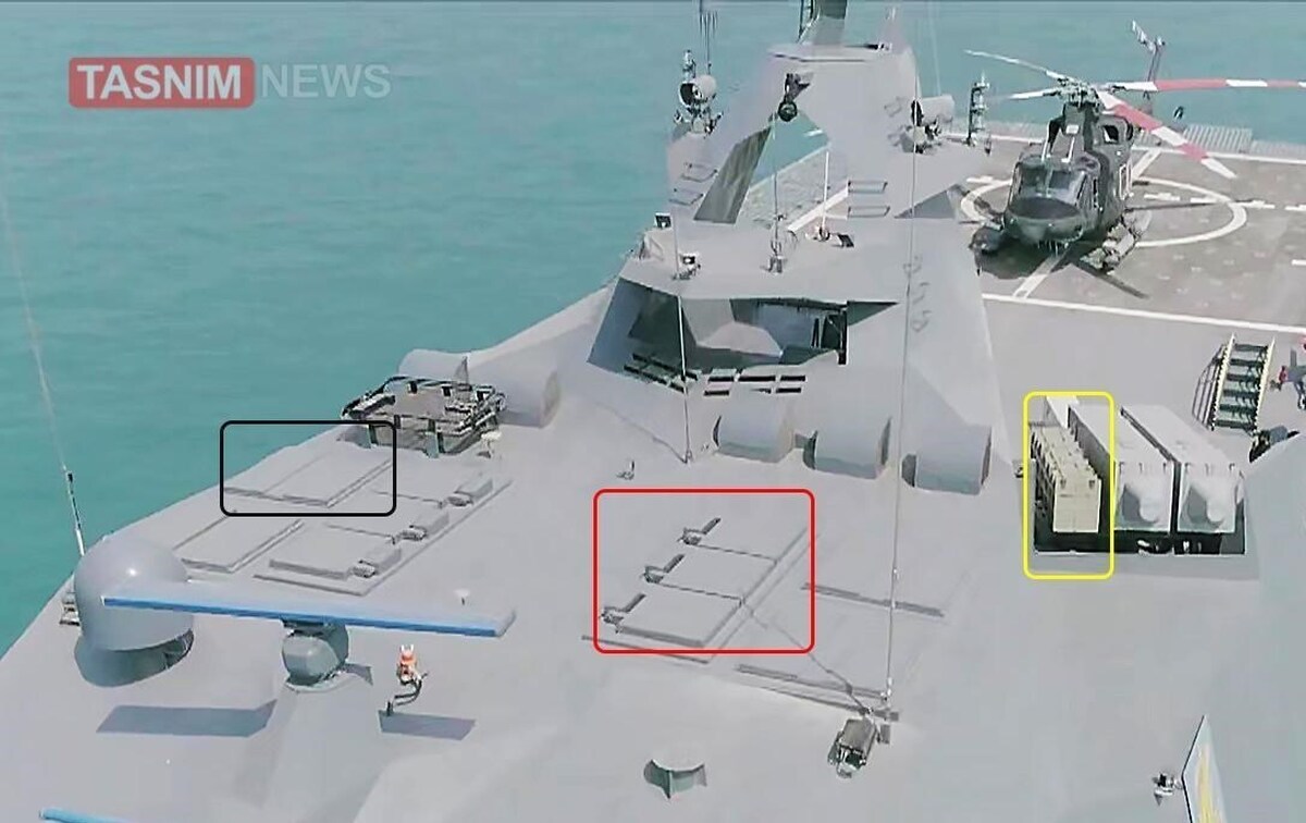 ویدئو| شلیک موشک‌های پدافند هوایی دریا پایه نواب سپاه