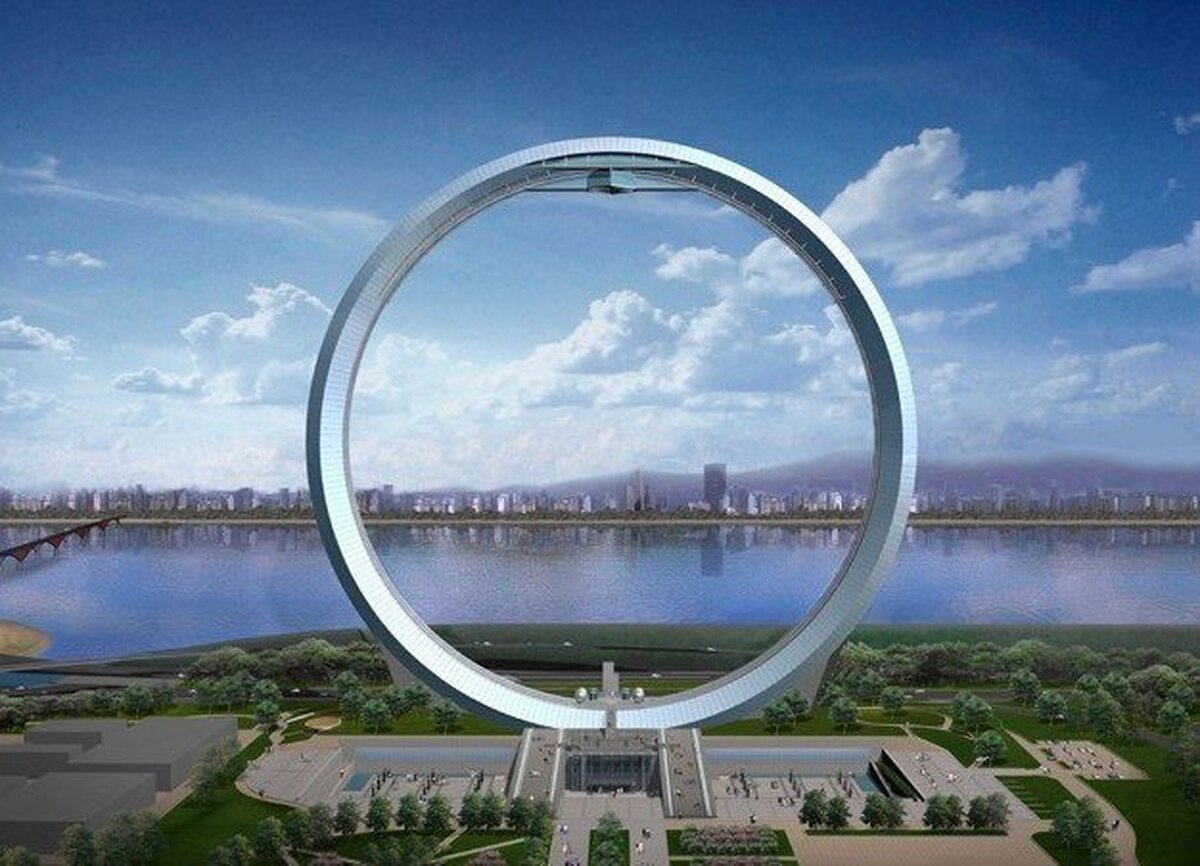 عکس | حلقه سئول، بزرگترین چرخ و فلک بدون پره جهان