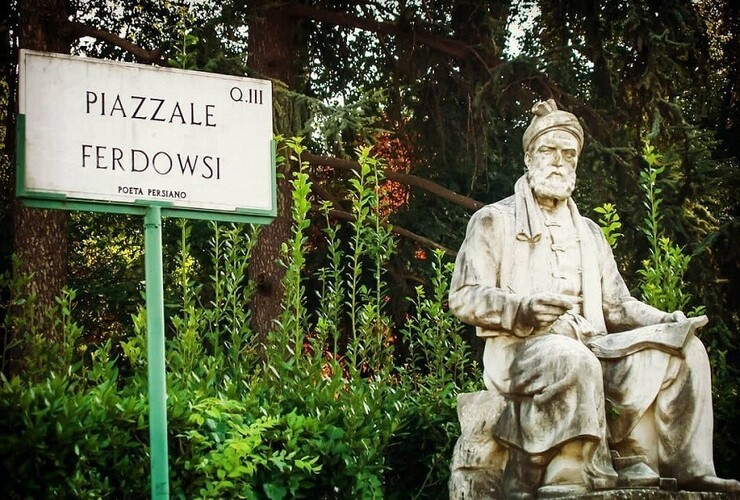 مجسمه فردوسی در ایتالیا مرمت شد
