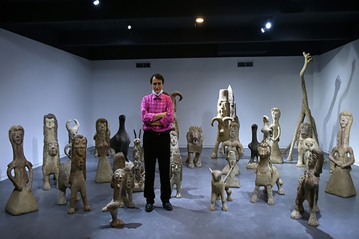 سازمان فرهنگی اکو میزبان مجسمه‌های «علیخان عبدالهی» هنرمند افغانستانی