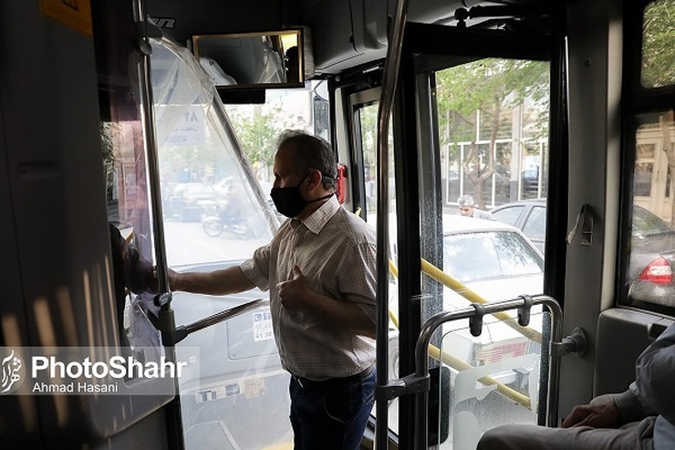 شهروند خبرنگار | اتلاف وقت مسافران برای دریافت وجه نقد توسط رانندگان اتوبوس در مشهد + پاسخ