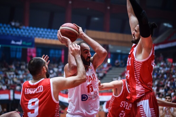 پیروزی مقتدرانه بسکتبال ایران مقابل سوریه| بحرین کورسوی امید را زنده کرد
