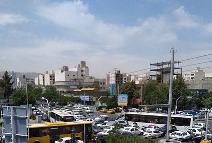 شهروند خبرنگار| ترافیک چهارراه معلم مشهد بعد از قطعی برق چراغ راهنمایی