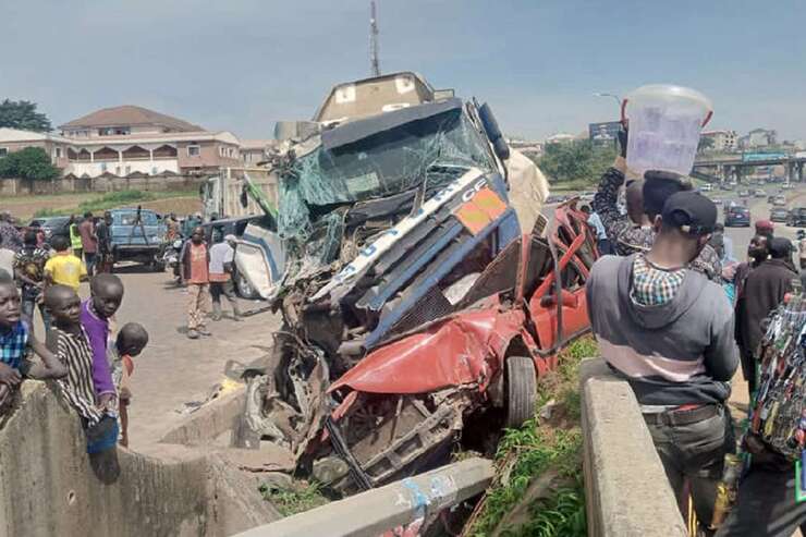 تصادف مرگبار در نیجریه با ۱۹ کشته